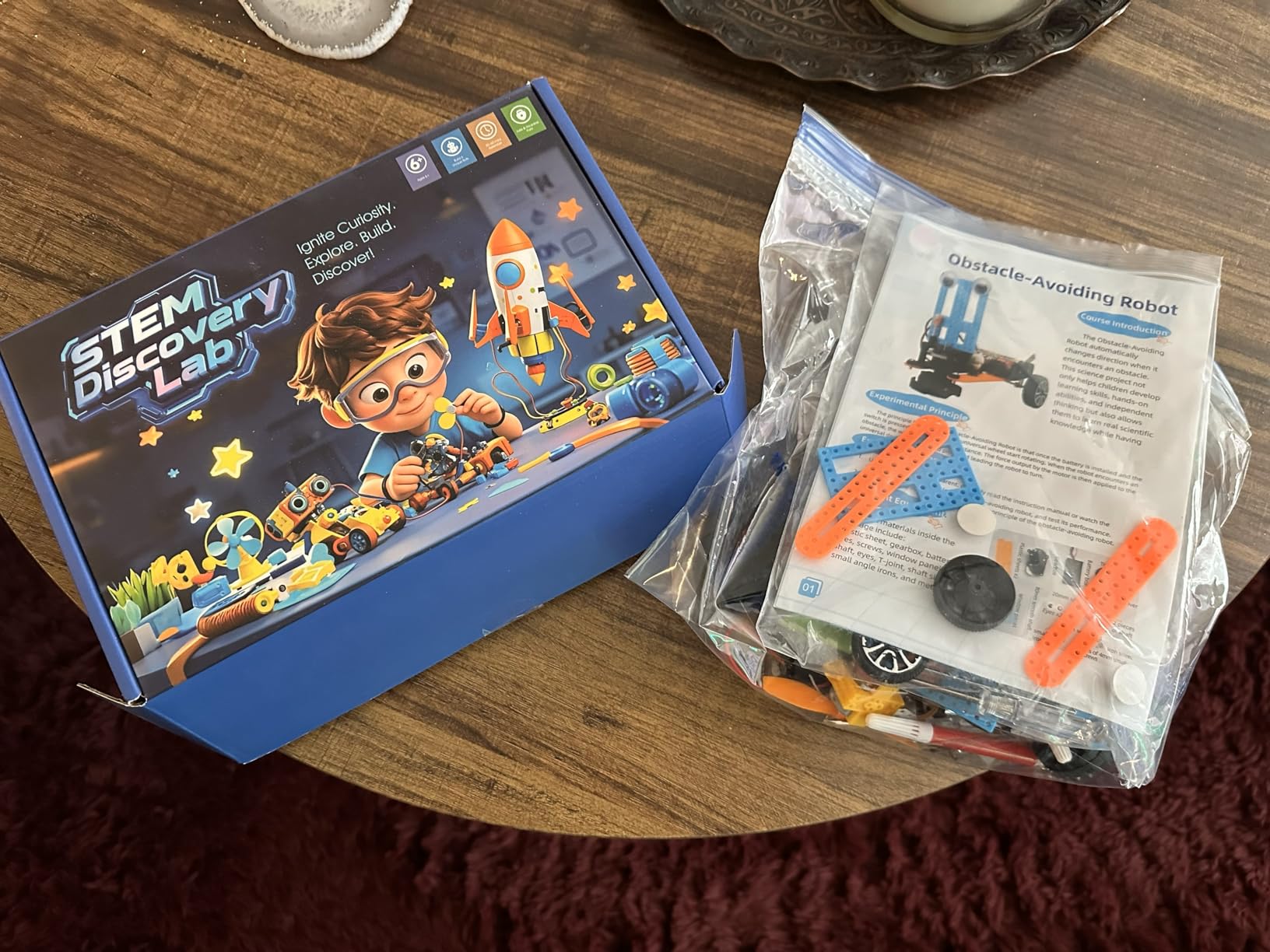 STEM Kits for Kids Ages 6-12, 5-in-1 Robot Building Science Kit for Boys Girls, DIY Robotics Engineering Projects, Educational STEM Toys, Birthday for Kids Age 6 7 8 9 10 11 12 customer photo 1