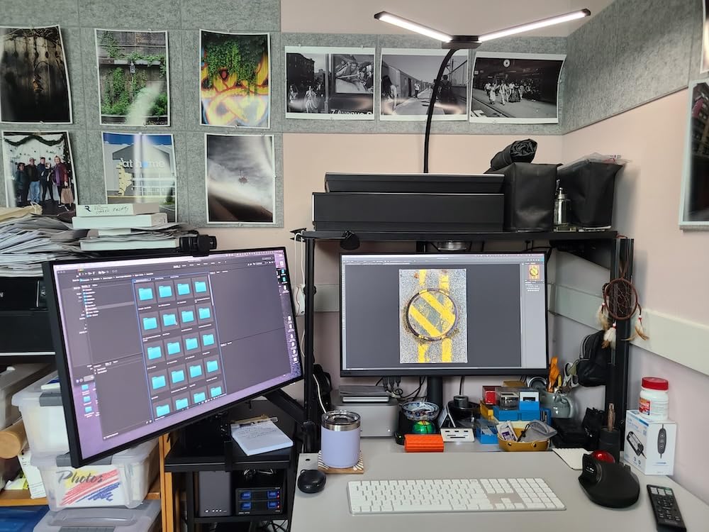 MSI MPG MT201R V2 - Premium RGB Single Monitor Stand Arm, Supports 17-49 inch Screens and 44 lbs, VESA Compatible, Adjustable Heavy Duty Gas Spring Mount, Clamp & Grommet, Quick Release Plate - Gray customer photo 2