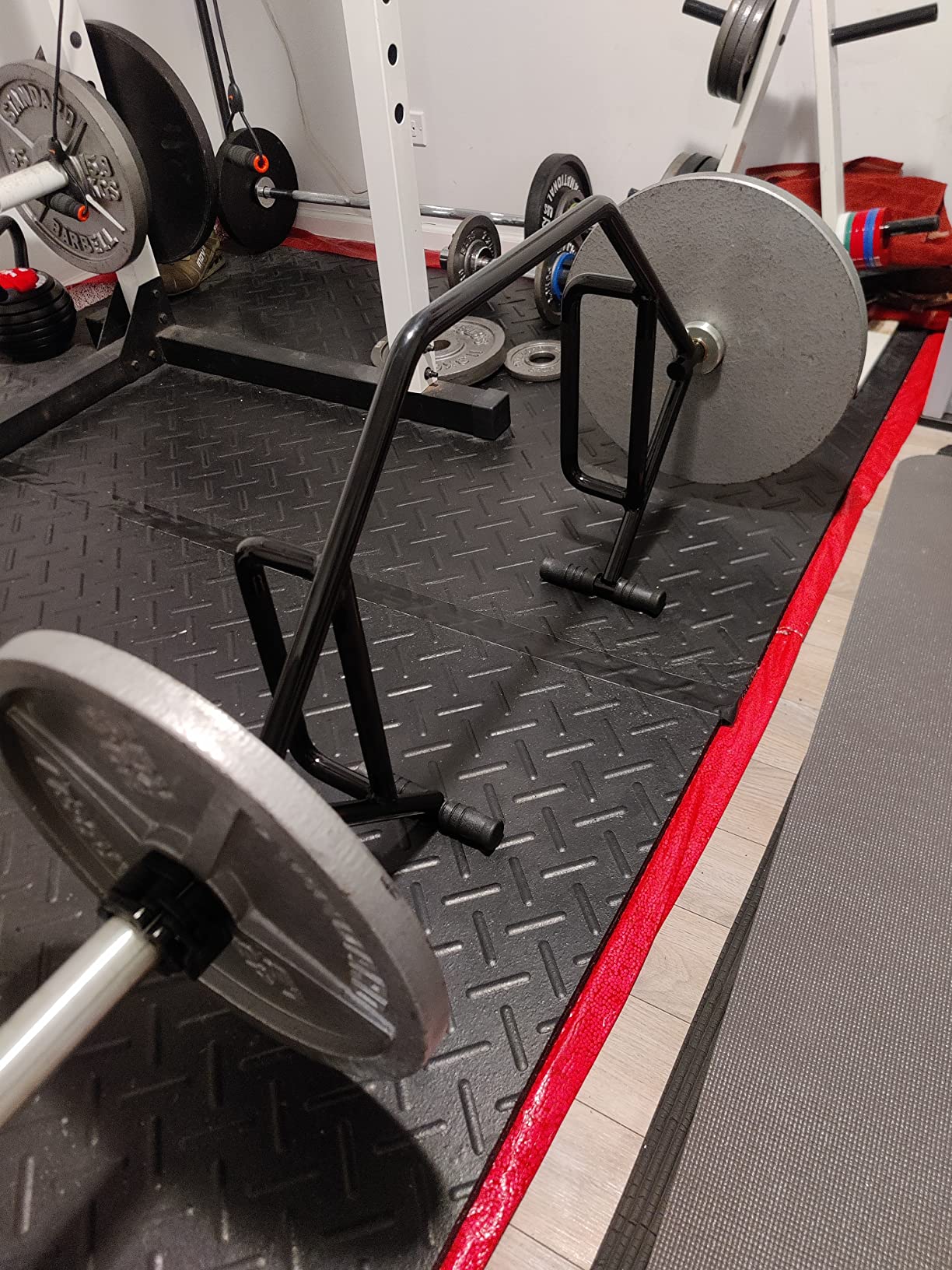 Bells of Steel Trap Bar, Open Ended Hex Bar Deadlift & Olympic Trapbar for Weight Lifting, Heavy Duty Hexagonal Dead Lift Bar with Rotating Sleeves, Built-in Jack, 700lb, for Commercial & Home Gym customer photo 1