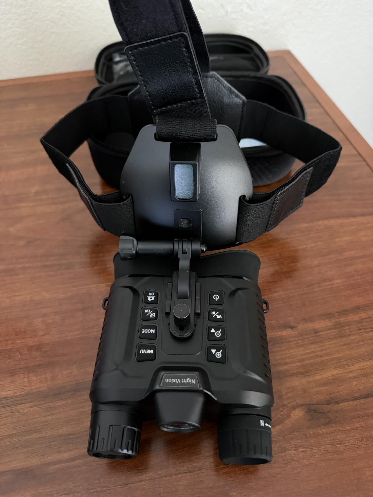 Dsoon Night Vision Goggles, Upgraded Rechargeable Head-Mounted Night Vision Binoculars with 32GB TF Card, Hands Free, Tactical Flashlight, 1312FT, 8X Digital Zoom | 36MP Photo, 1312FT Range, Hands Free, 8X Digital Zoom, 3000mAh Battery, Day or Night, Large HD Display, Type-C Charge, IP54 customer photo 1