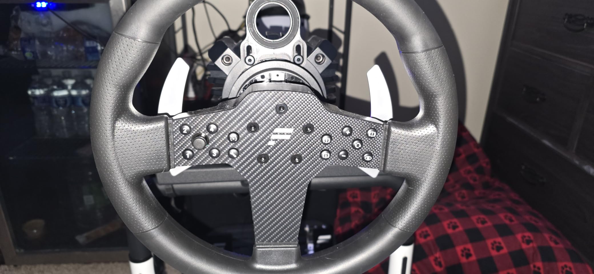 FANATEC Sim Racing CSL Steering Wheel P1 V2 (QR2 LITE) - PC | Rubberised Grip, RevStripe, LED Display, Metal Shifter Paddles, QR2 LITE Wheel-Side Preinstalled customer photo 1