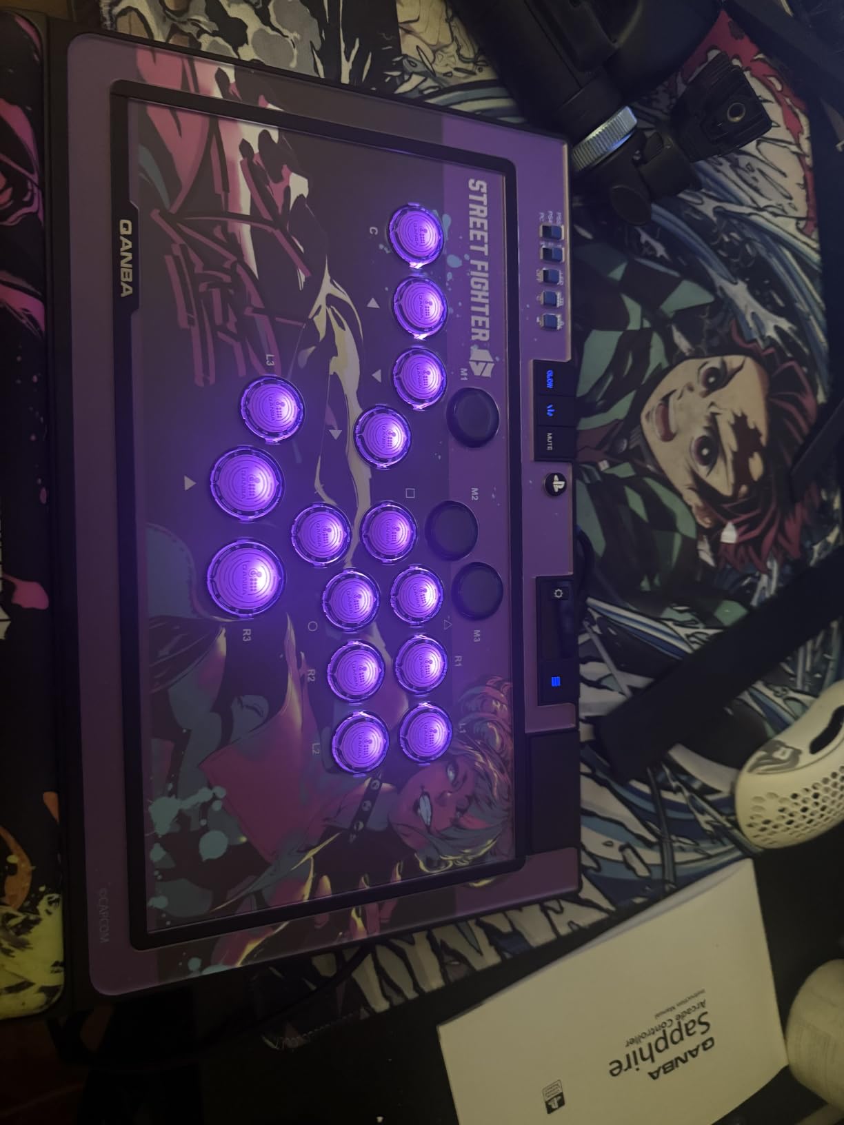 Qanba Sapphire S1 Leverless Arcade Controller Joystick for PlayStation 5 and PlayStation 4 and PC (Fighting Stick) Officially Licensed Sony Product, Detachable Joystick, Tournament Grade for Fighting Games customer photo 1