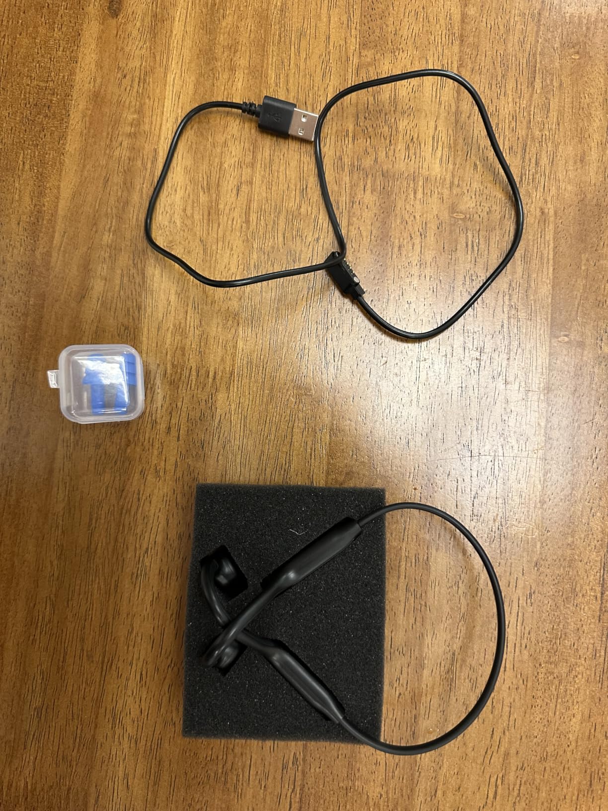 Swimming Headphones Bone Conduction Bluetooth 6.0 IPX8 Waterproof 32G MP3 | Open-ear comfort, clear audio in water, phone-free playlists, secure fit with caps and goggles, stable above-water pairing customer photo 1