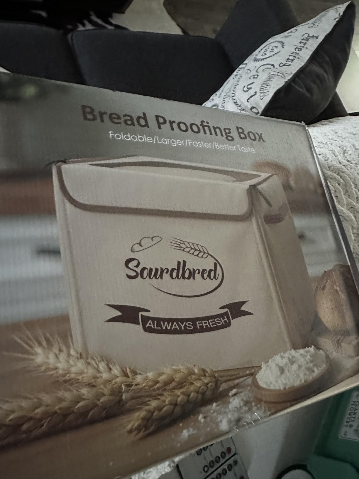 Extra Large Folding Bread Proofing Box, Dough Proofer 68-104°F Temp Control 1-48H Timer, Sourdough Starter Warmer with Metal Rack customer photo 1