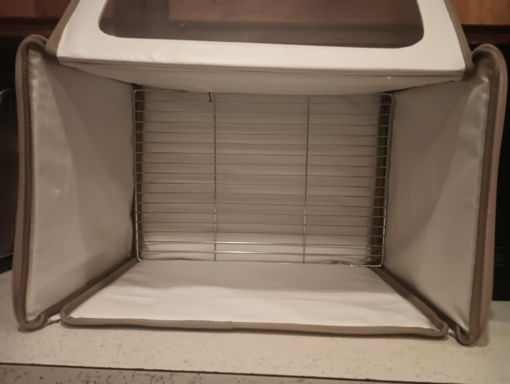 Extra Large Folding Bread Proofing Box, Dough Proofer 68-104°F Temp Control 1-48H Timer, Sourdough Starter Warmer with Metal Rack customer photo 2