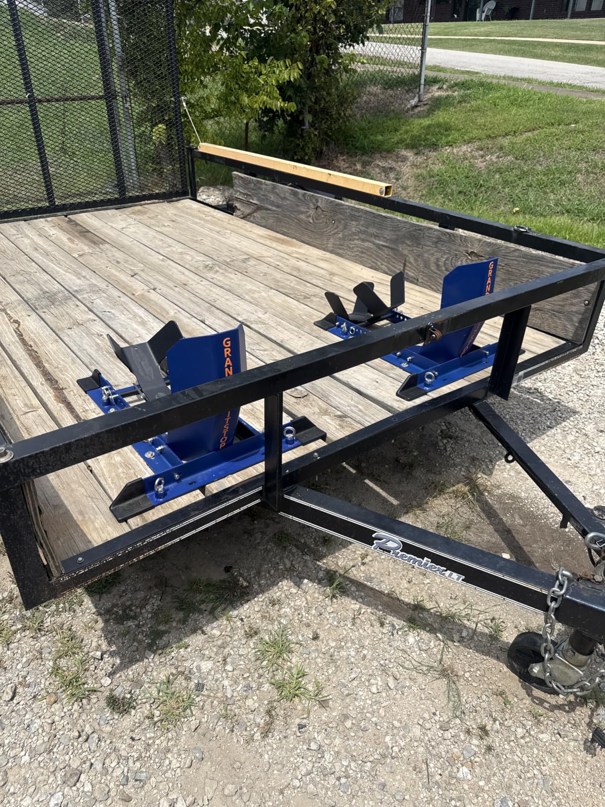 GRAND PITSTOP Universal Wheel Chock for Motorcycle Stand for Trailer Completely Adjustable Detachable Foldable Wheel Chock (Black) customer photo 1