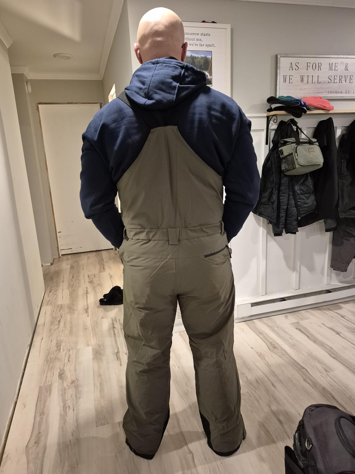 Men's Ski Bibs Insulated Overalls Ripstop Snow Pants customer photo 1