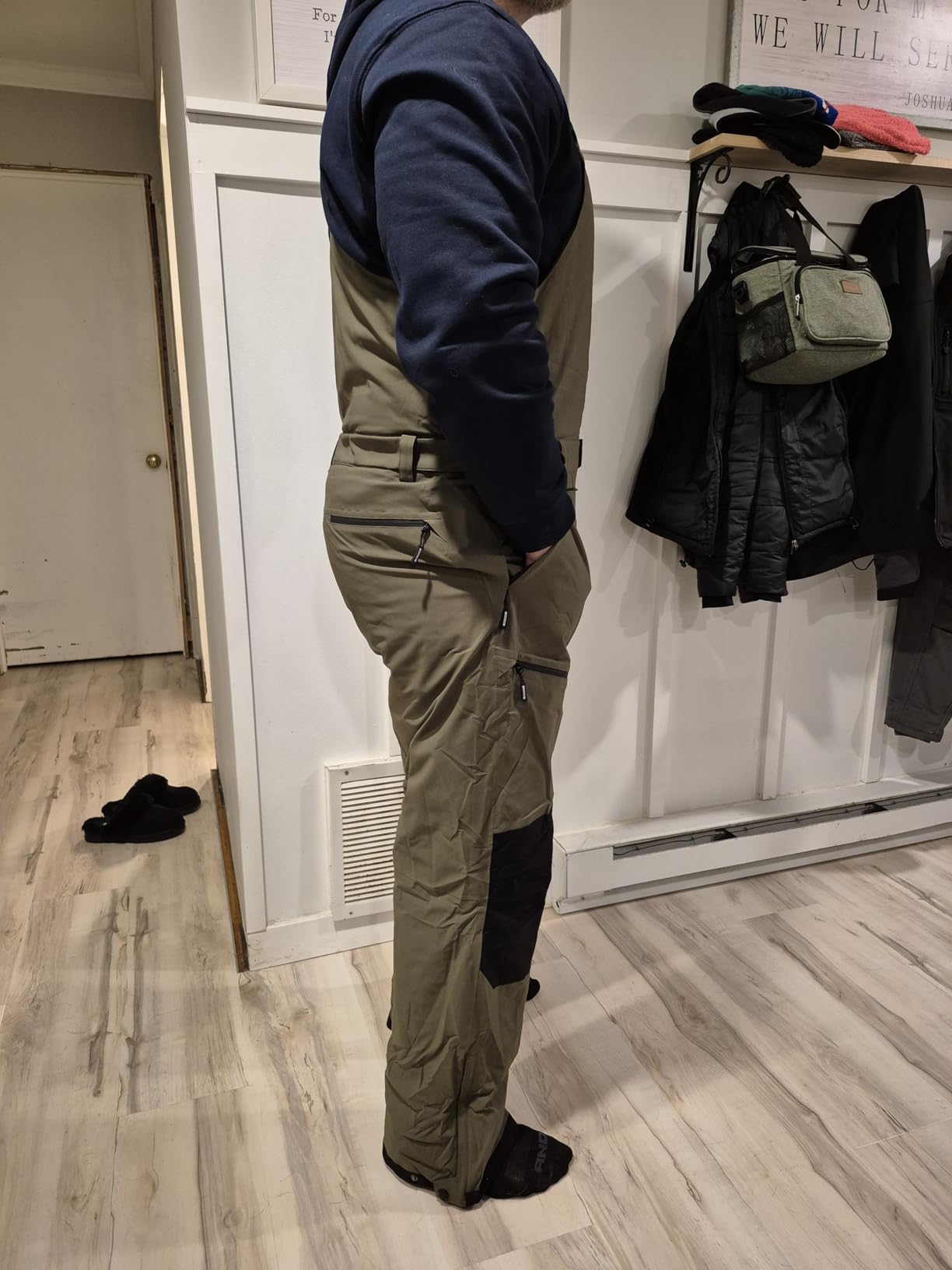Men's Ski Bibs Insulated Overalls Ripstop Snow Pants customer photo 2
