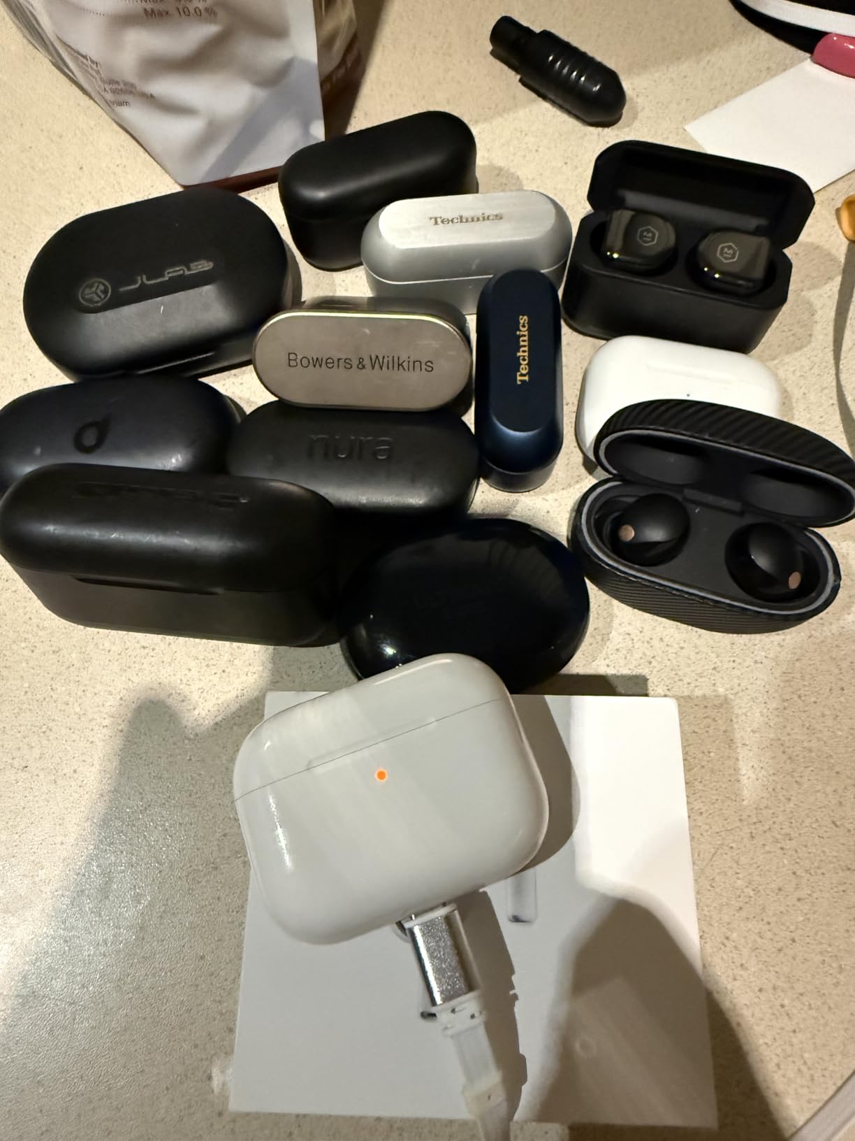 Apple AirPods Pro 3 Wireless Earbuds, Active Noise Cancellation, Live Translation, Heart Rate Sensing, Hearing Aid Feature, Bluetooth Headphones, Spatial Audio, High-Fidelity Sound, USB-C Charging customer photo 2