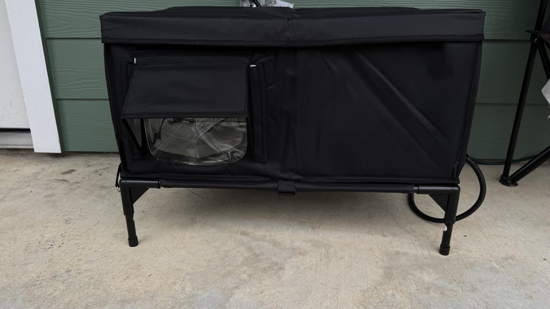 Heated Cat House for Outside, Insulated Outdoor Cat House Shelter(Small) | Heated Outside Cat House Weatherproof with Heating Pad, Insulated Feral Cat House for Outdoor Cats, Outside Stray Cat Shelter customer photo 1