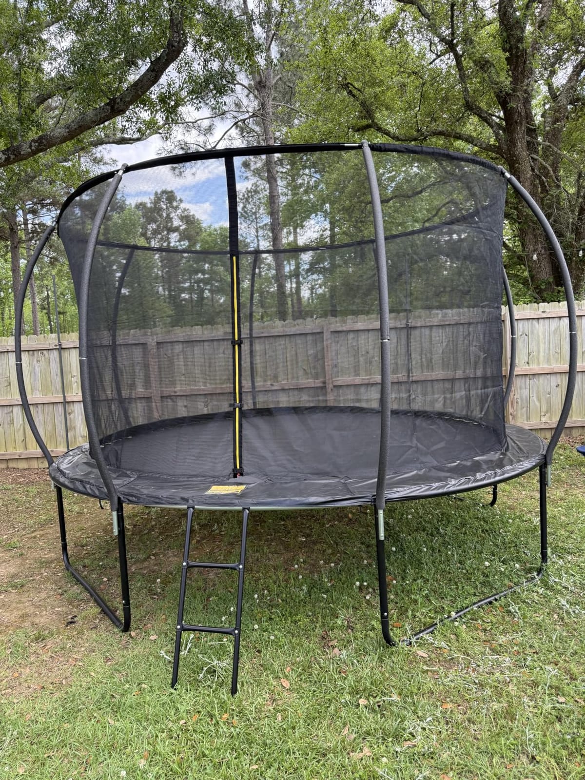 10FT 12FT 14FT 15FT 16FT Outdoor Trampoline with Enclosure Net, Heavy Duty Yard Trampolines, ASTM Approval Recreational Trampolines for Kids and Adults customer photo 2