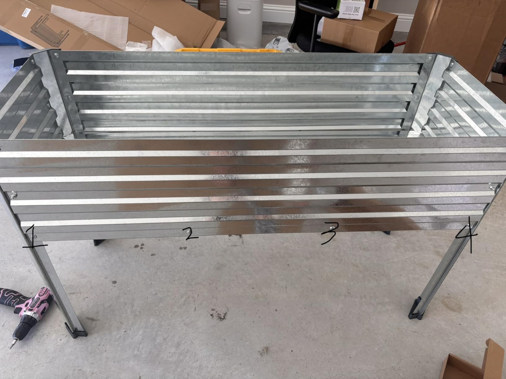 Vengarus 2PCS 48x18x30in Galvanized Raised Garden Bed Outdoor with Legs Set | 300 Lb Capacity, Galvanized Steel, Rust-Resistant, Elevated Planter Box for Outdoor Garden, Patio, Balcony, Backyard, Grey customer photo 2