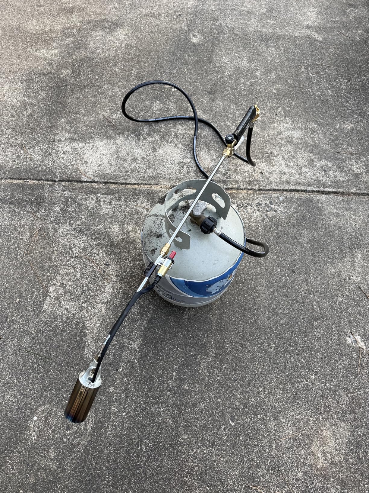 Propane Torch Kit Weed Burner 1,800,000 BTU, Built-in Igniter, 10FT Hose | Heavy Duty Flame Thrower Gun with 30