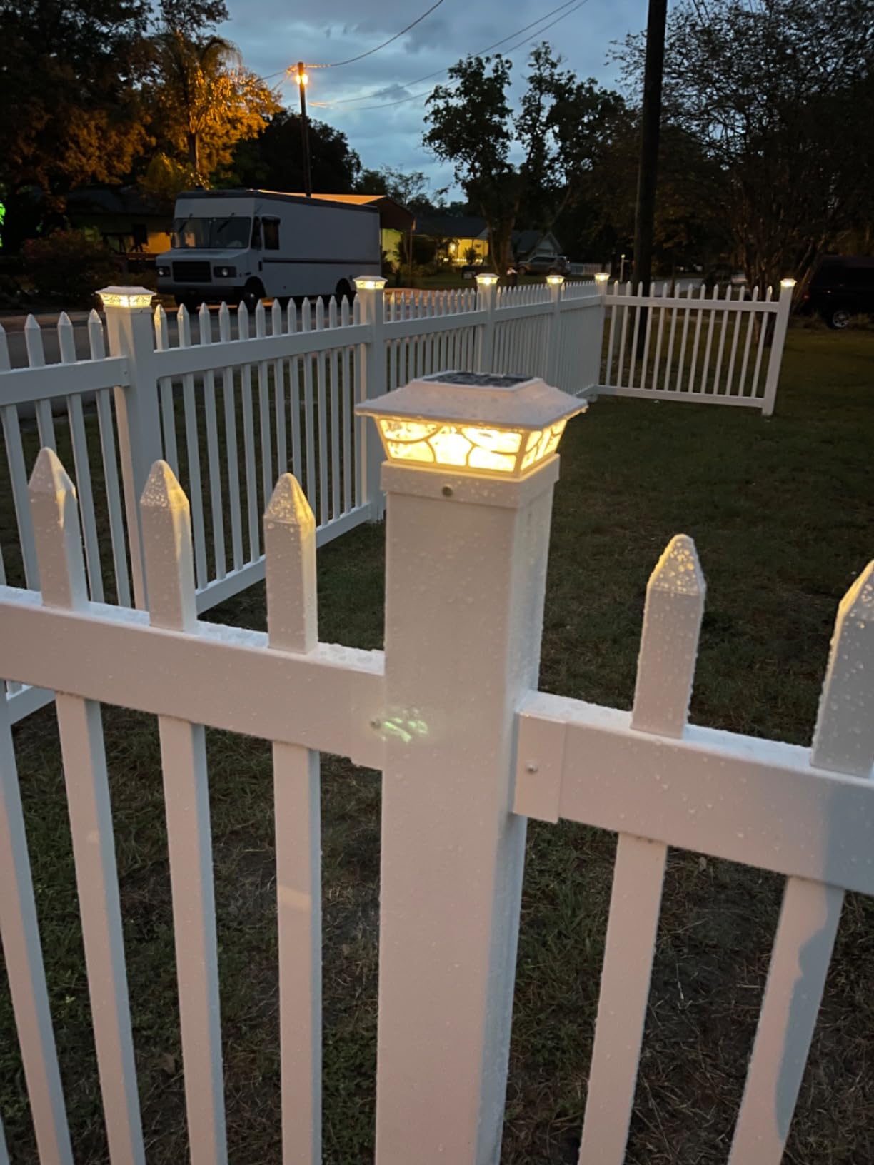 WamBam Cambridge Privacy Fence, White Vinyl No Dig DIY Kit | 6ftH x 6ftW, 1 Panel + 1 Post, BL19110 customer photo 2