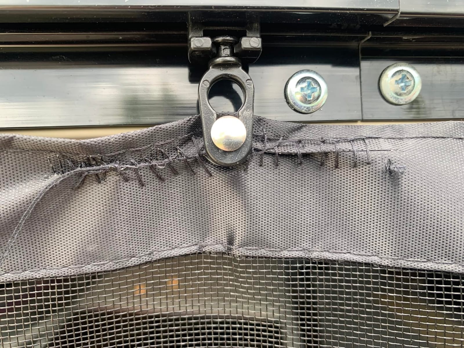 Sliding Garage Door Screen with Track, Magnetic Closure Fiberglass Mesh for 2-Car Garage, Heavy Duty Retractable Screen for Patio French Door, 16x7ft customer photo 2