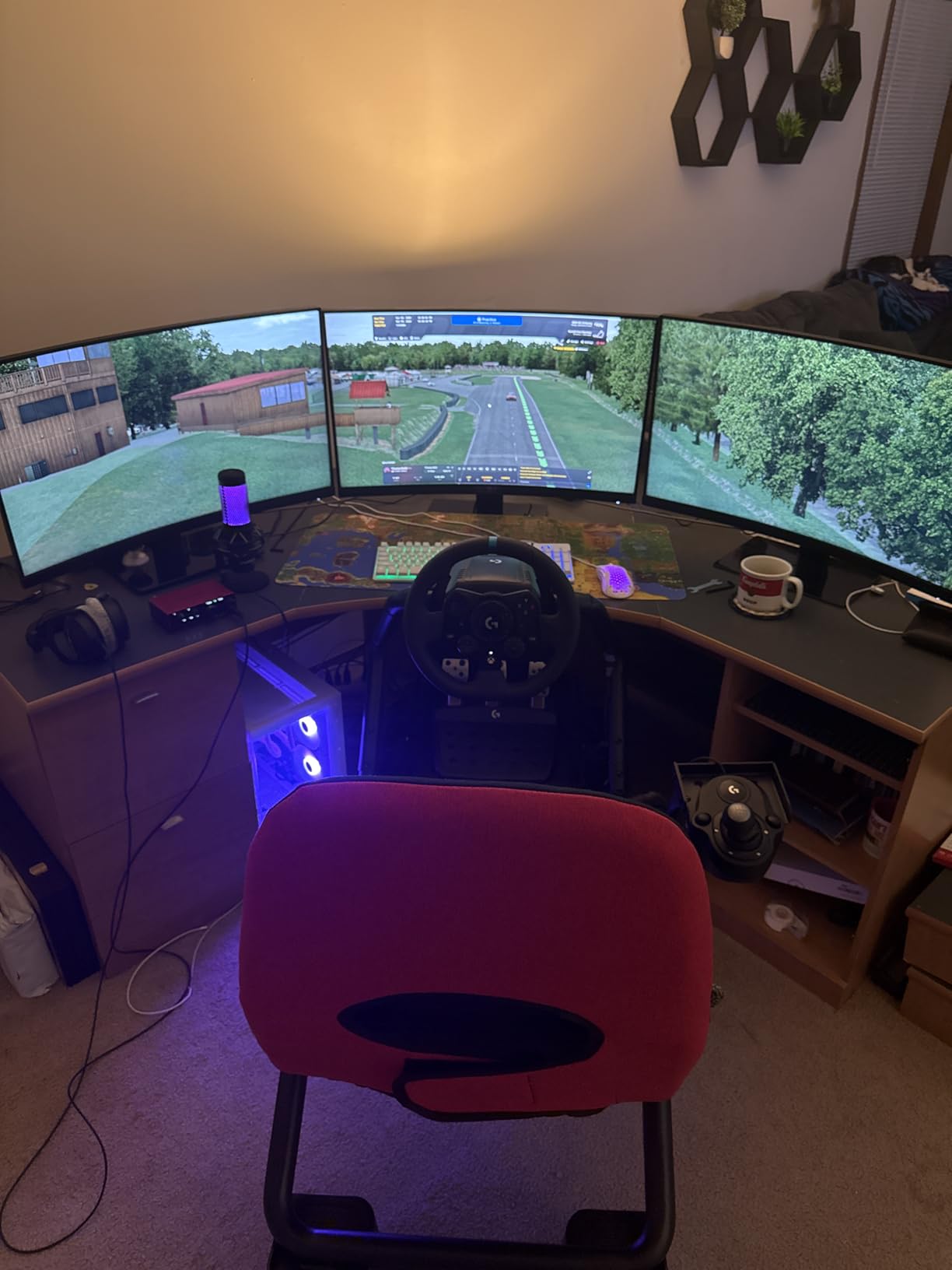 GTPLAYER Sim Racing Cockpit Adjustable for High Performance Racing Simulator Cockpit, Compatible with All Steering Wheels & Pedals on The Market, Supports PC & Console, Black customer photo 1