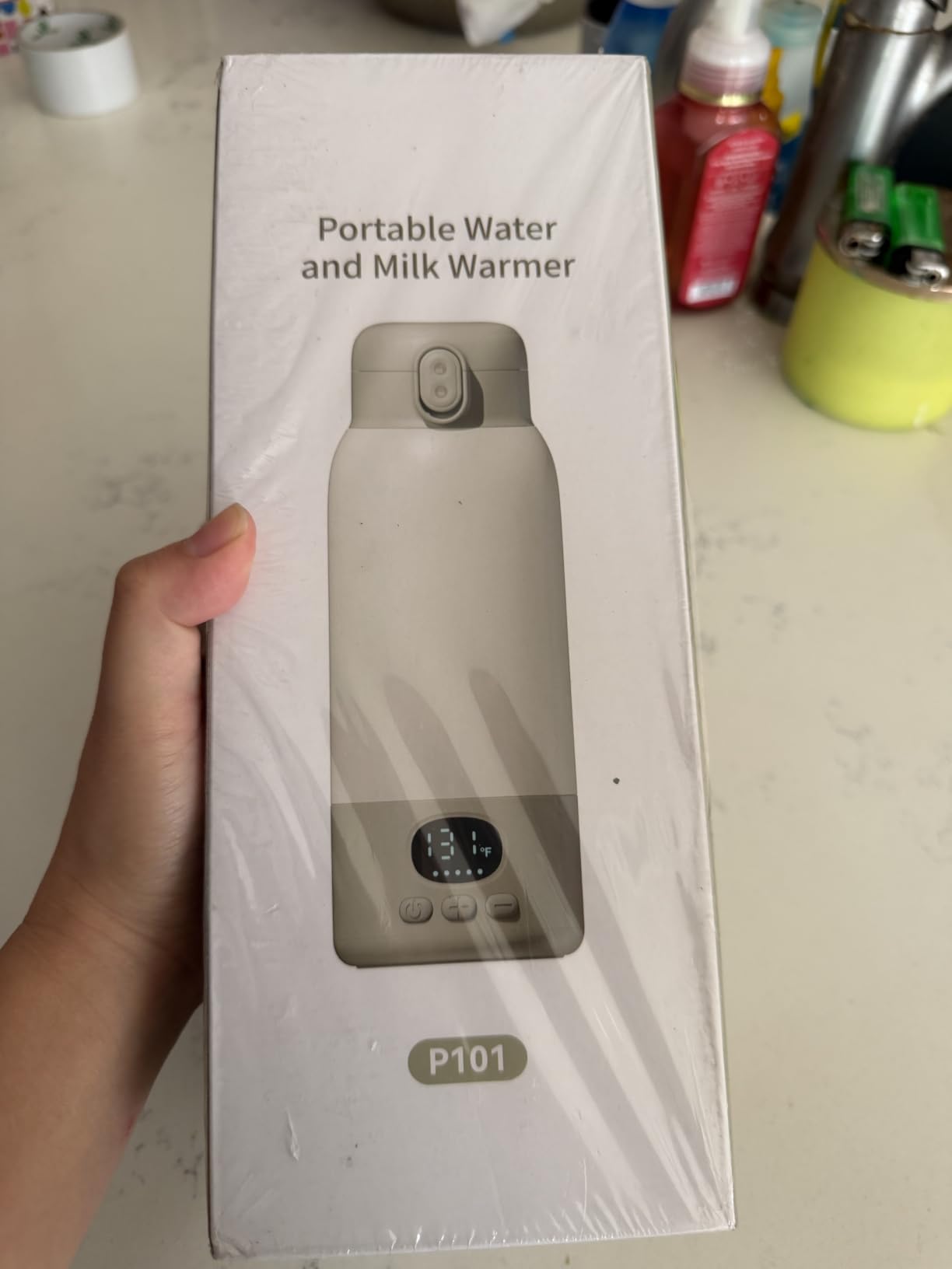 Portable Bottle Warmer for Travel, 45W Fast Charging Milk Warmer 17oz | Large Capacity, Fast Heating Breast Milk Warmer, Long Battery Life, Precise Temp Control for Car, Outdoor customer photo 2