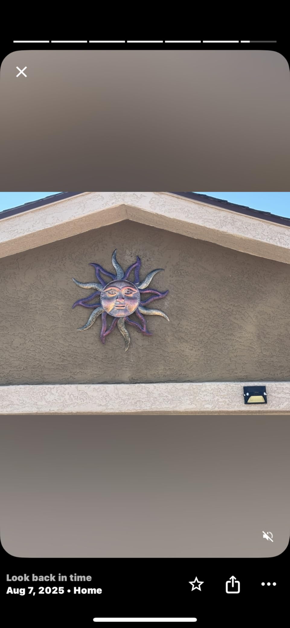HOBYLUBY Sun Outdoor Wall Decor, 25.98'' Metal Wall Art Decor | Solar Light, Rust Proof, Indoor Outdoor Hanging, for Patio Fence Garden, Green customer photo 2