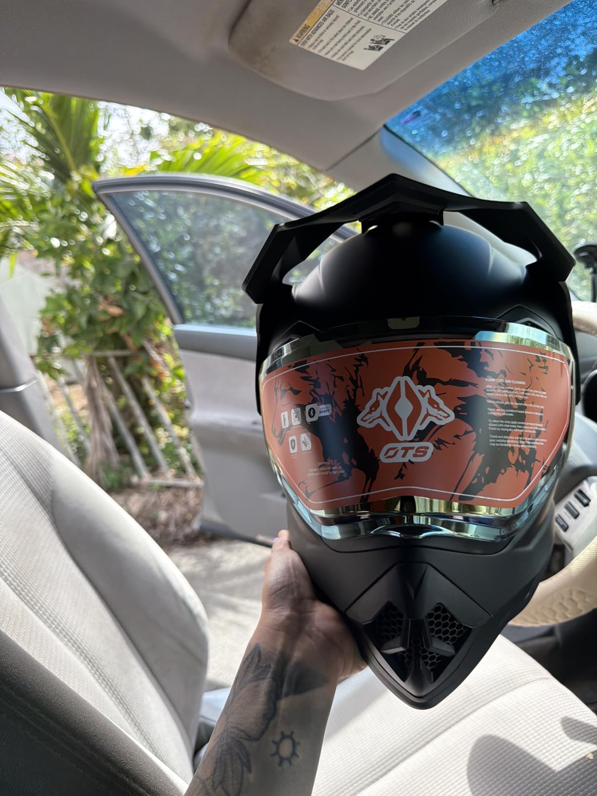 Orthrus Youth Dirt Bike Helmet DOT Kids Dual Sport Full Face Helmets customer photo 1