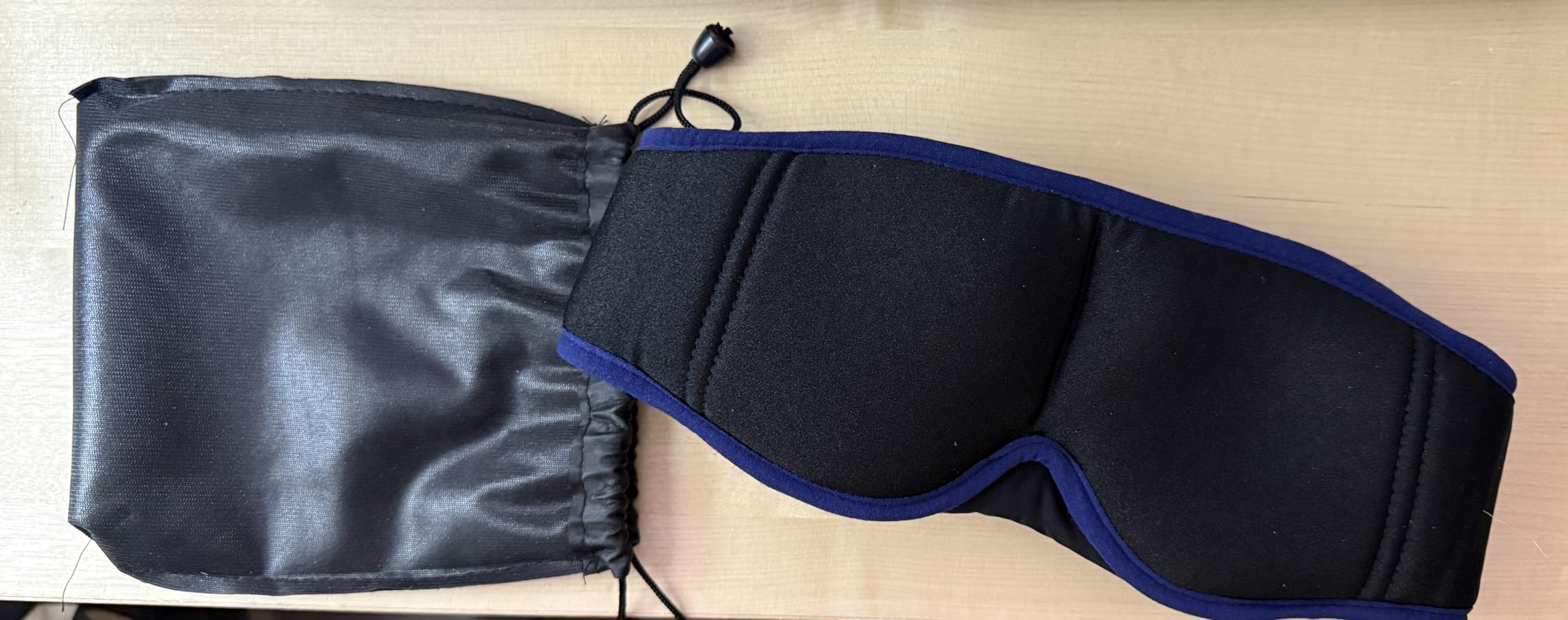 Bamboo Cotton Bluetooth Sleep Mask, 2 in 1 3D Soft Sleep Mask with Sleep Headphones, Sleep Eye Mask with Timming Setting, Blackout Sleeping Mask for Side Sleepers, Women Men, Black customer photo 1