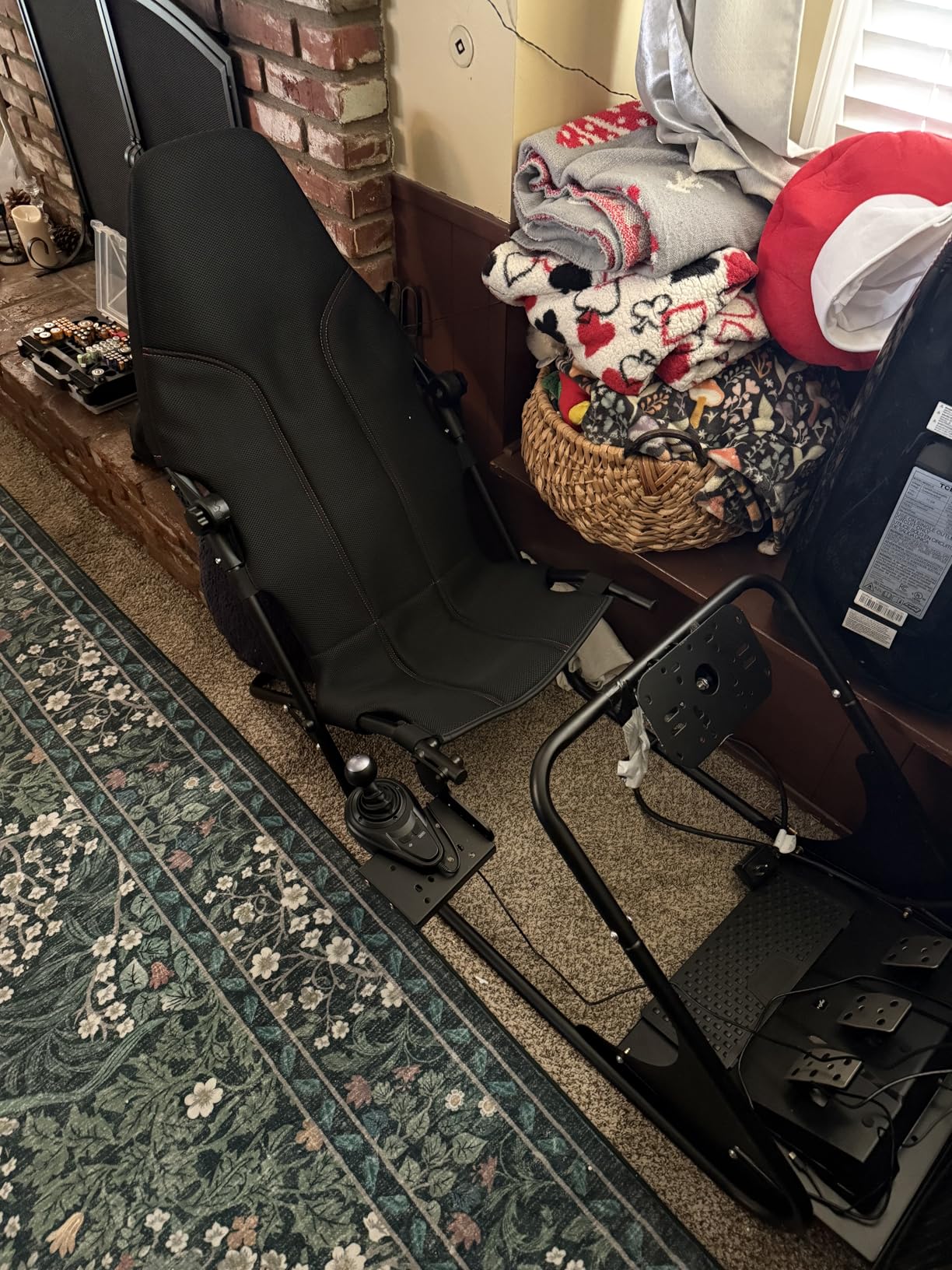 RACGTING Adjustable Racing Simulator Cockpit with Seat for PS5, Xbox & PC | Fits Logitech, Thrustmaster, Fanatec & MOZA, reinforced steel frame, reclining mesh seat, adjustable wheel & pedal decks customer photo 1