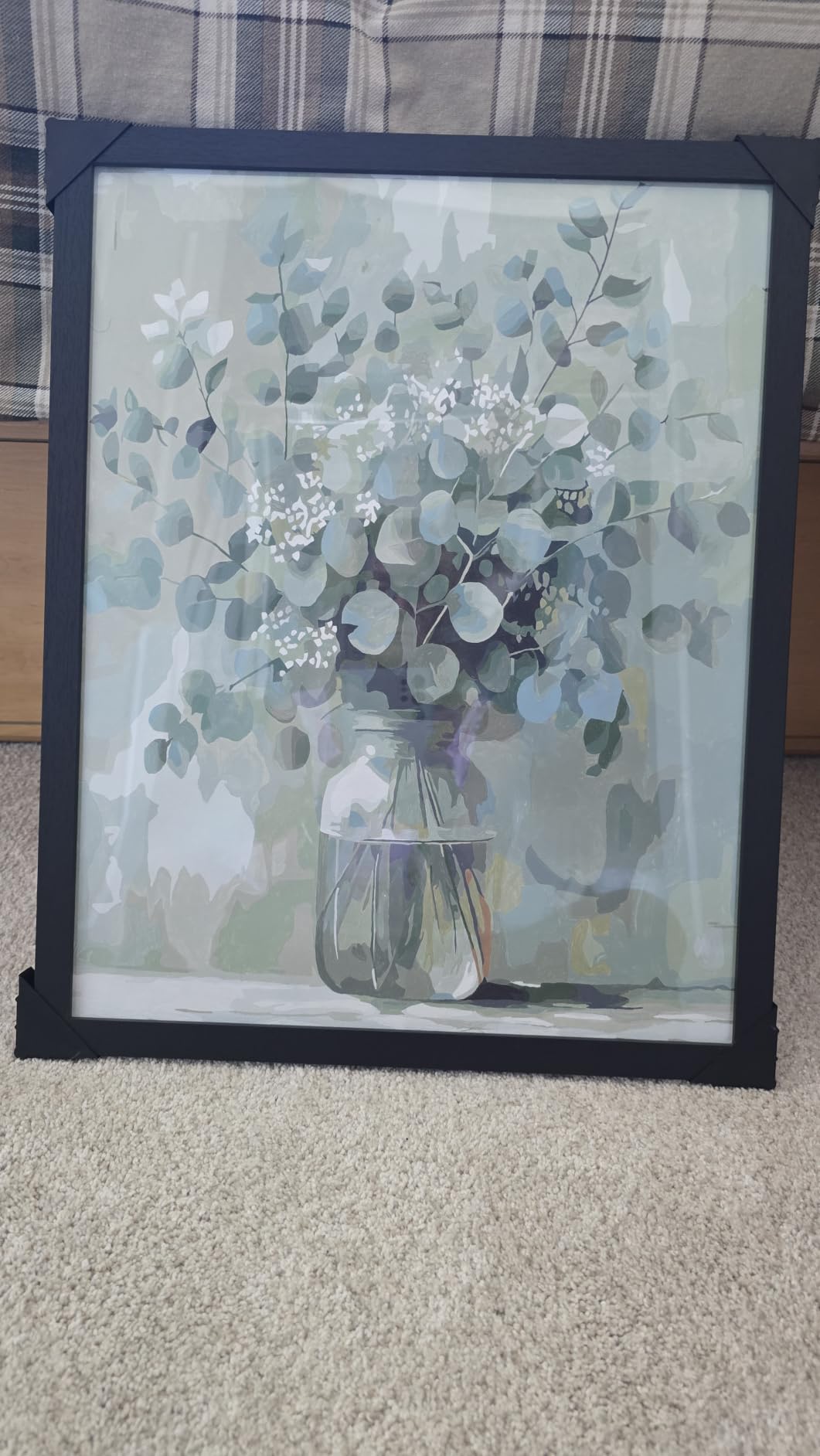 Butterflies Book Paint by Number Framed with Wooden Easel 12x16inch | Adult Paint by Numbers, Book Canvas Paint by Numbers for Adults, DIY Acrylic Adult Paint by Number Kits on Canvas customer photo 1