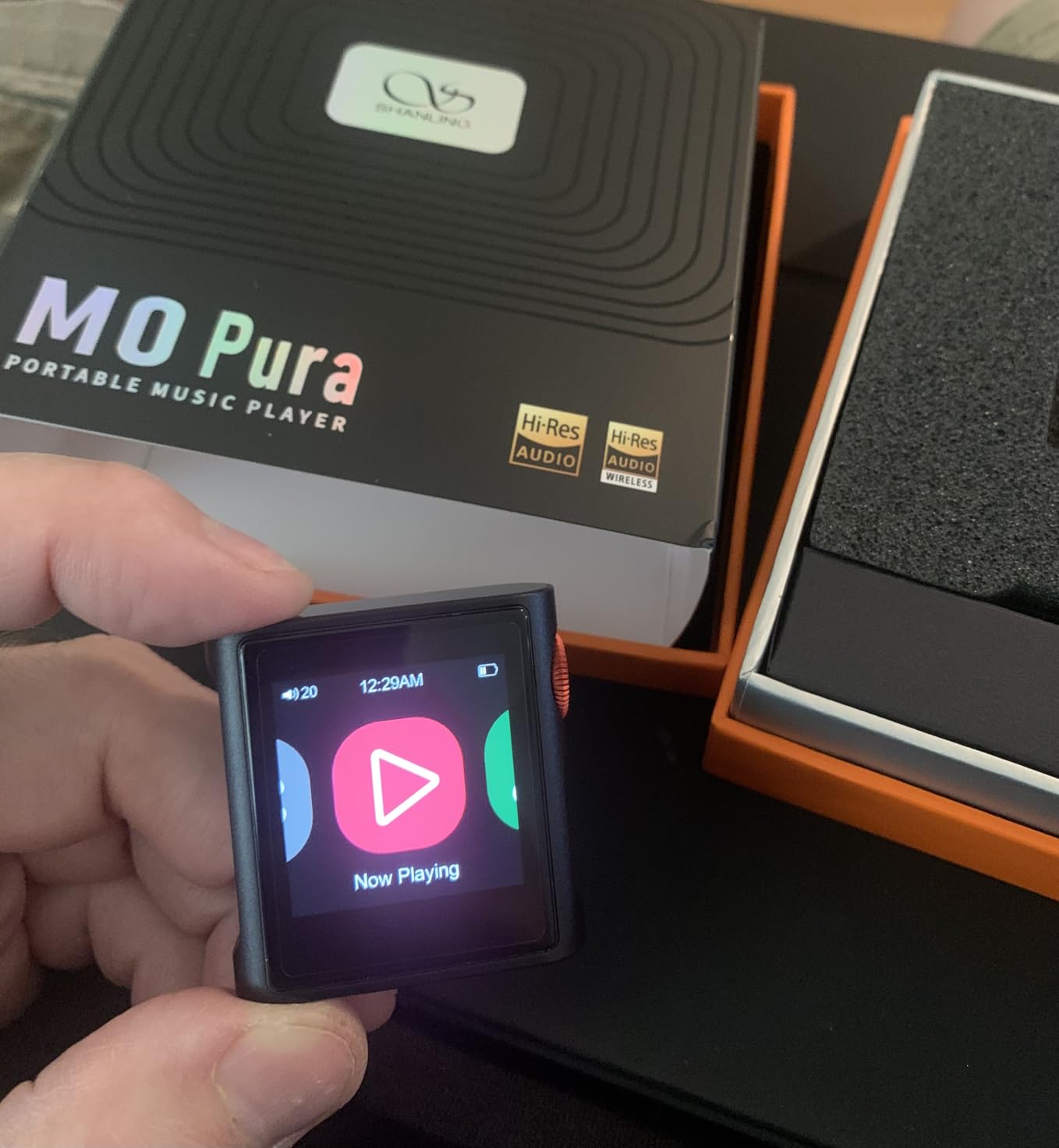 SHANLING M0 Pura HiFi Music Player, Hi-Res MP3 Player, DAC/AMP, 2X CS43131 DAC, Bluetooth 5.0, APP Control, LDAC/SBC/AAC, 3.5mm/Type-C Jack, Support USB Audio 384kHz/32bit, 250mW@32Ohm, MTouch OS (M0 Pura BK) customer photo 1