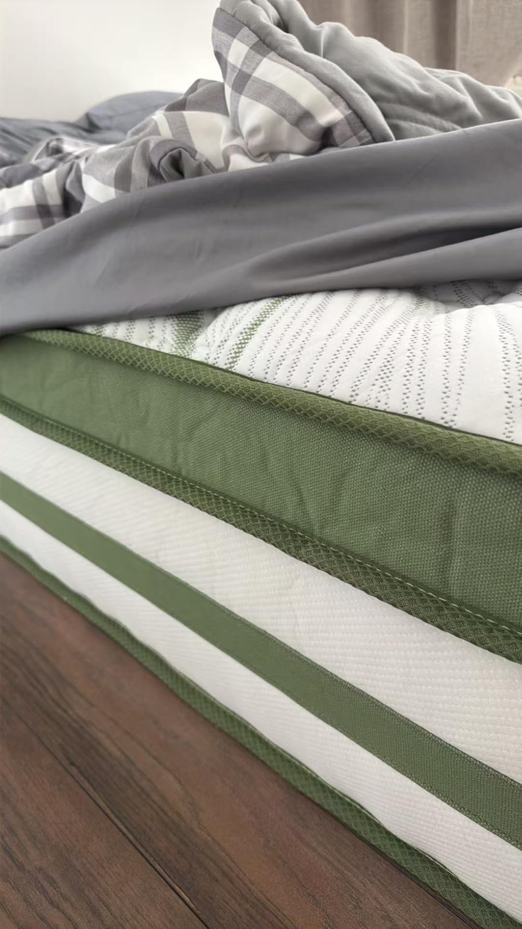 12 Inch RV Mattress Short Queen, Hybrid Memory Foam Mattress Medium Firm, 7-Zone Pocketed Coils for Back Pain Relief, Cooling Bed Mattresses in a Box, 365-Night Trial, Certified Safe Foams, 60x75'' customer photo 1