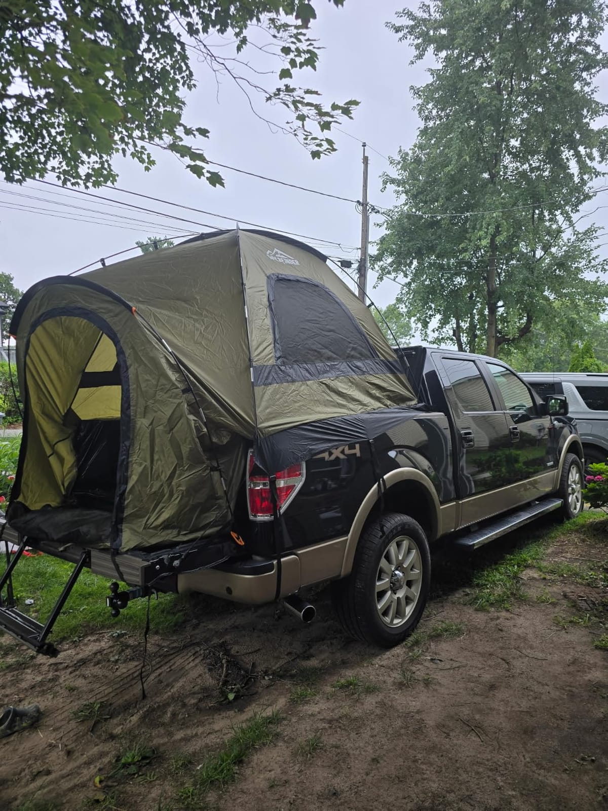 WildFinder Truck Bed Tent, Pickup Truck Tents for Camping 5.5-6.0 FT Bed | Waterproof PU3000mm Tent for Truck Bed, Heavy Duty Oxford Fabric Sleeping Truck Tent for Car Camping, Overlanding, Green customer photo 1