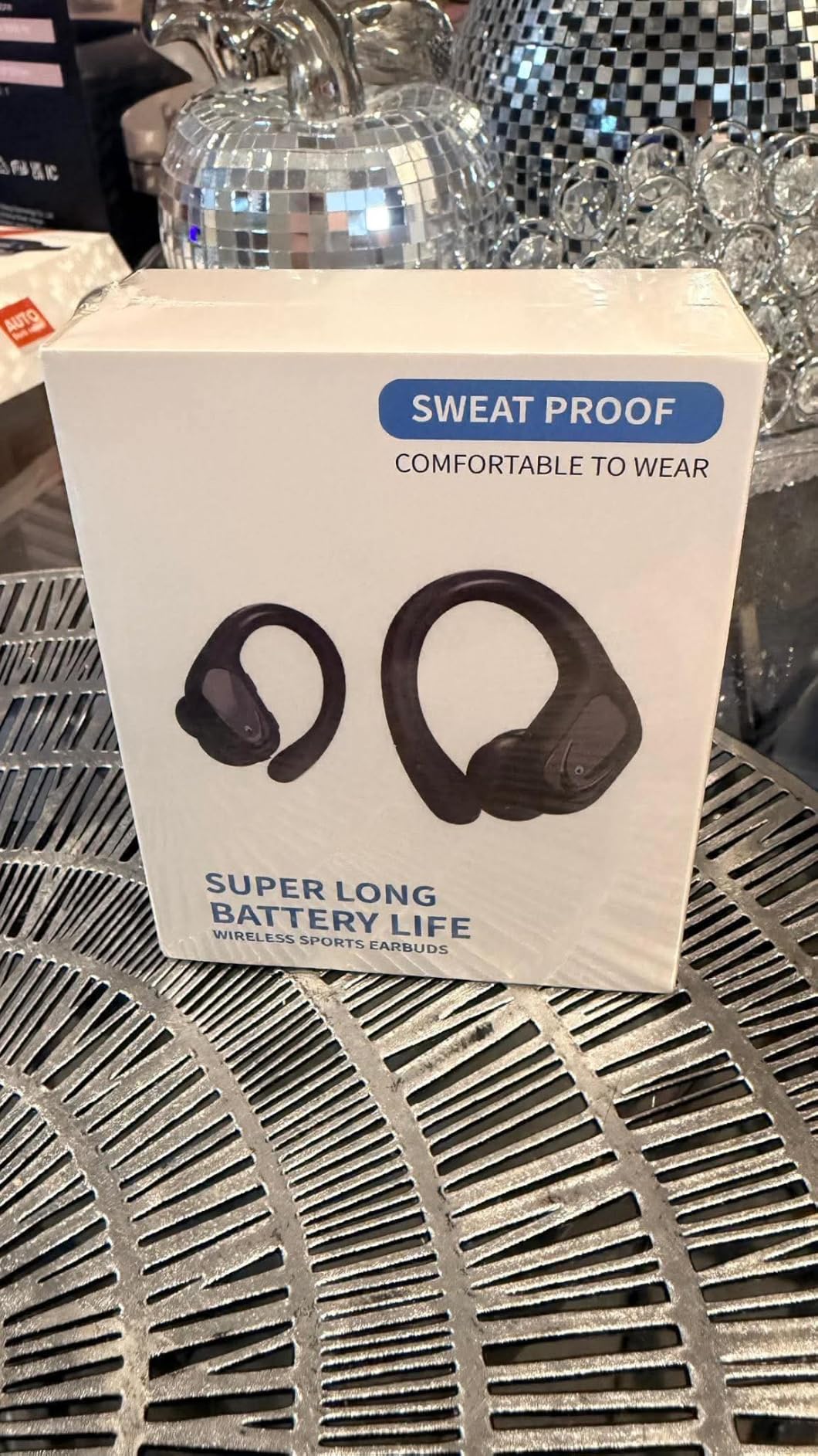 HAOYUYAN Sports Bluetooth Headphones, 80Hrs Playtime Wireless Earbuds with LED Power Display, IPX7 Waterproof Earphones customer photo 1