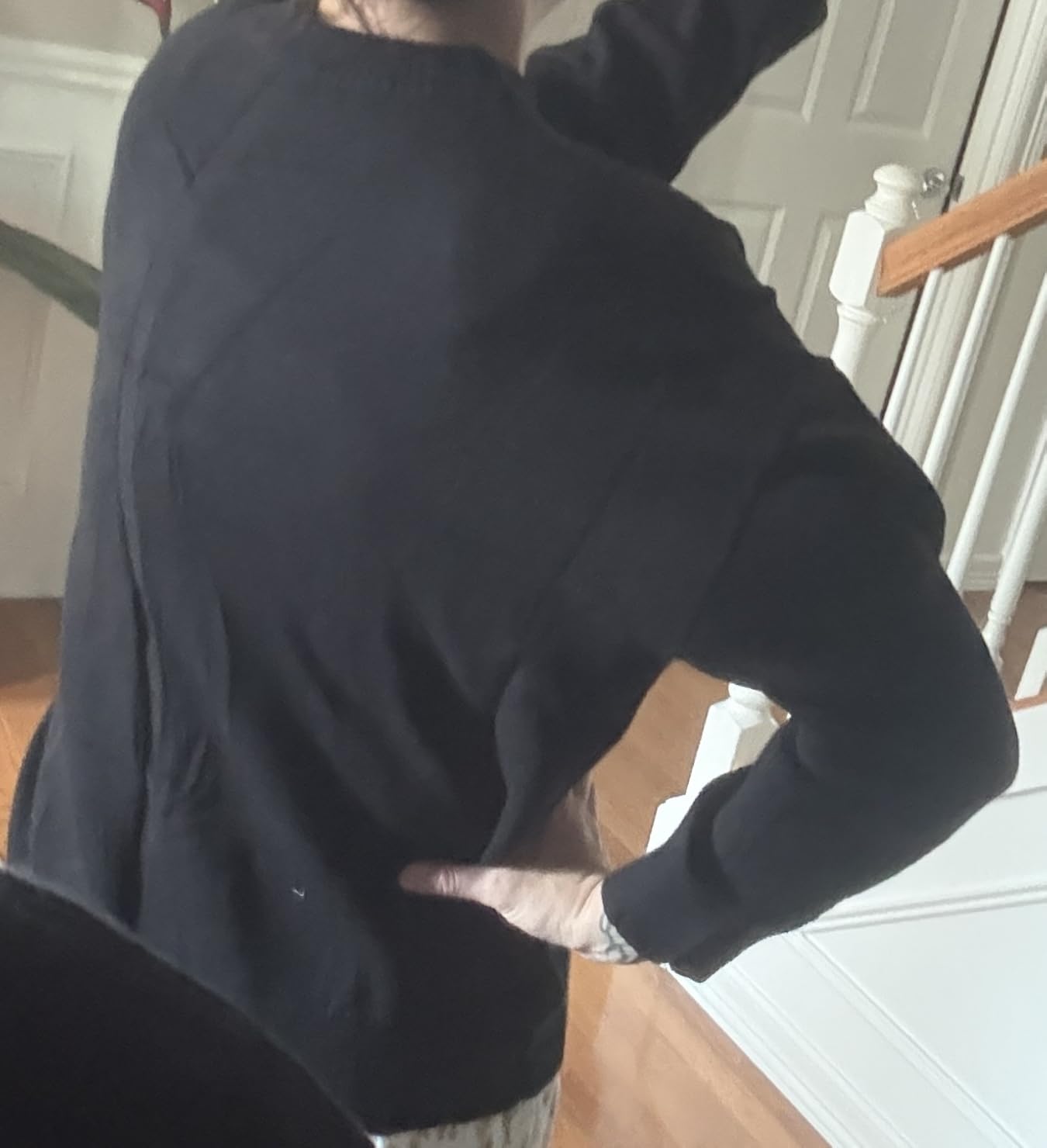 Oversized Sweaters for Women Cashmere Crewneck Pullover Sweater customer photo 2