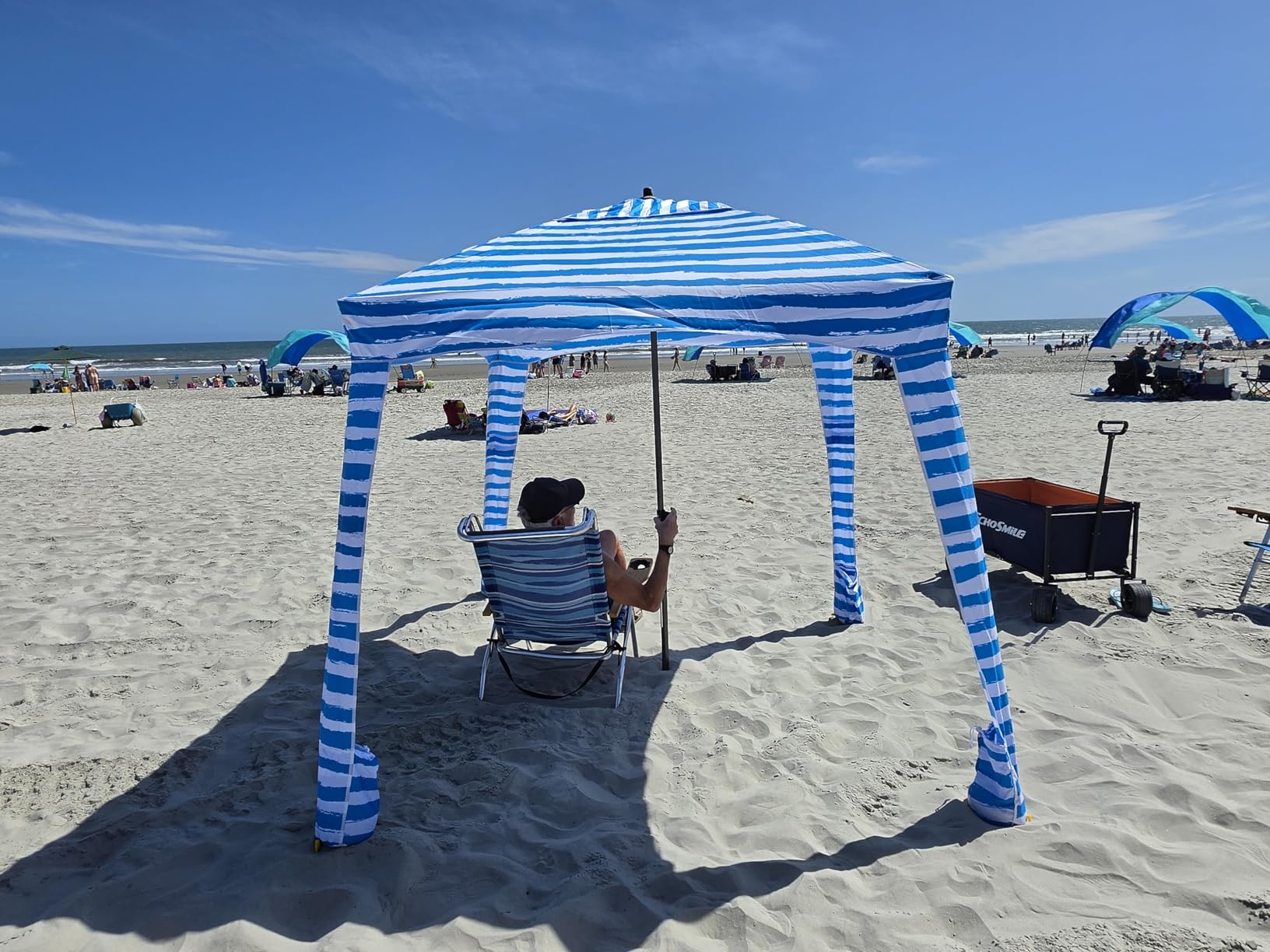 NEWBULIG Beach Tent, Beach Cabana, Cool Cabana, Canopy Tent, 6FTx6FT customer photo 2