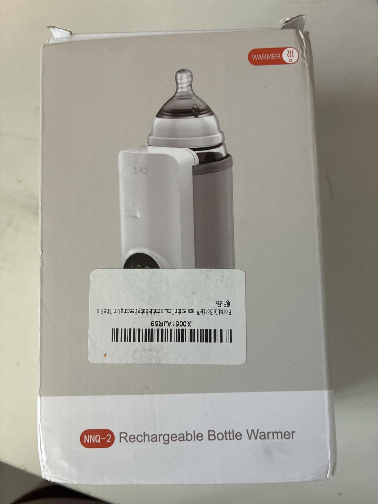 Portable Bottle Warmer, Rapid Warming with Battery-Powered Temperature Display for Travel, Waterless Milk Warming for Comfortable Baby Feeding On The Go customer photo 1