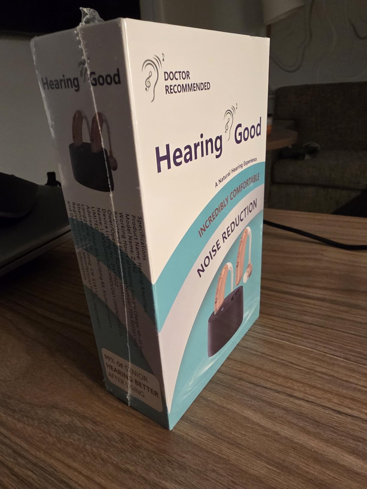 Hearing Aids for Seniors with Bluetooth - Pocket Hearing Amplifier, LED Display, 4 Modes, 45H Battery, Noise Reduction Personal Sound Amplifier for Hearing Loss Adults customer photo 1