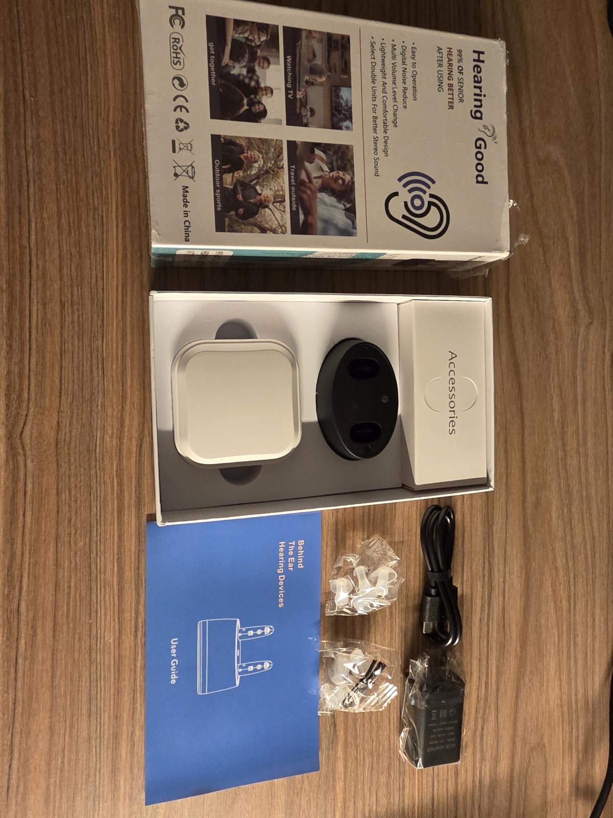 Hearing Aids for Seniors with Bluetooth - Pocket Hearing Amplifier, LED Display, 4 Modes, 45H Battery, Noise Reduction Personal Sound Amplifier for Hearing Loss Adults customer photo 2