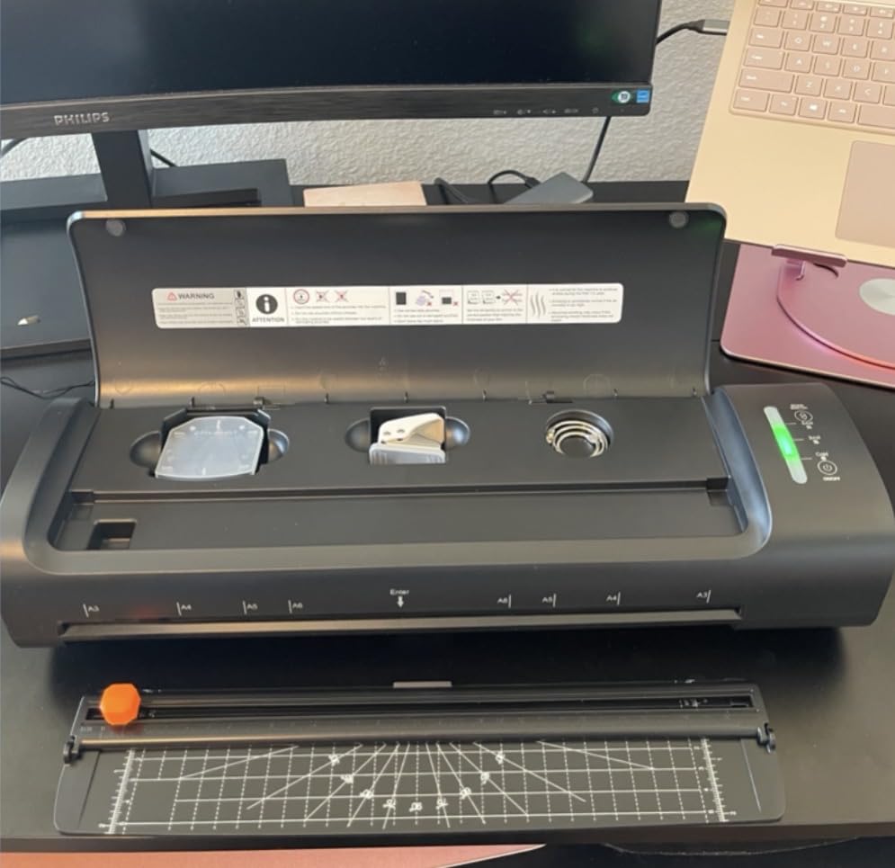 13 Inch Laminator Machine, 11x17 Hot & Cold Thermal Laminator, A3 11-in-1 customer photo 2