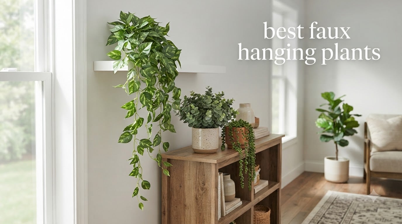 best faux hanging plants