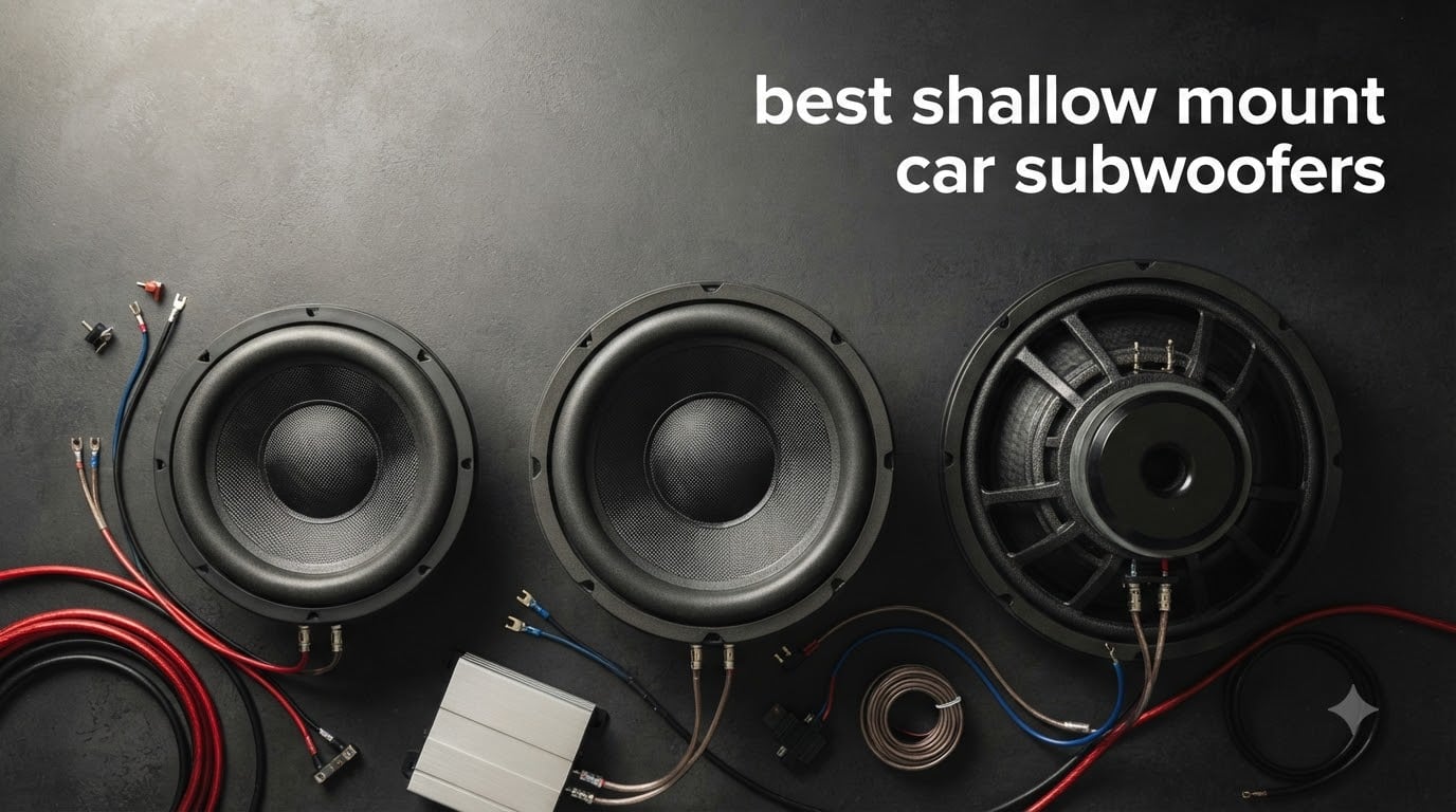 best shallow mount car subwoofers