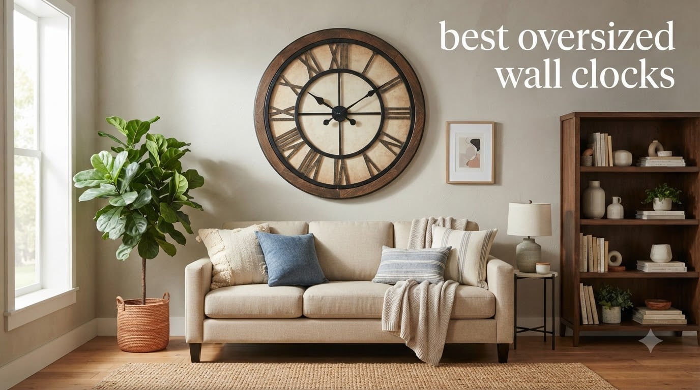 best oversized wall clocks