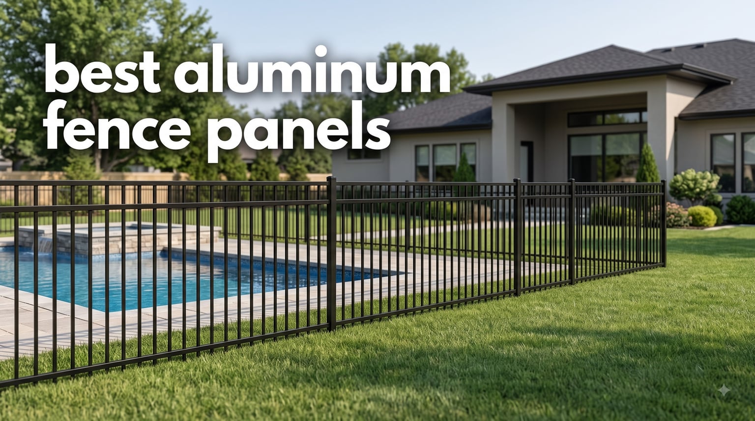 best aluminum fence panels