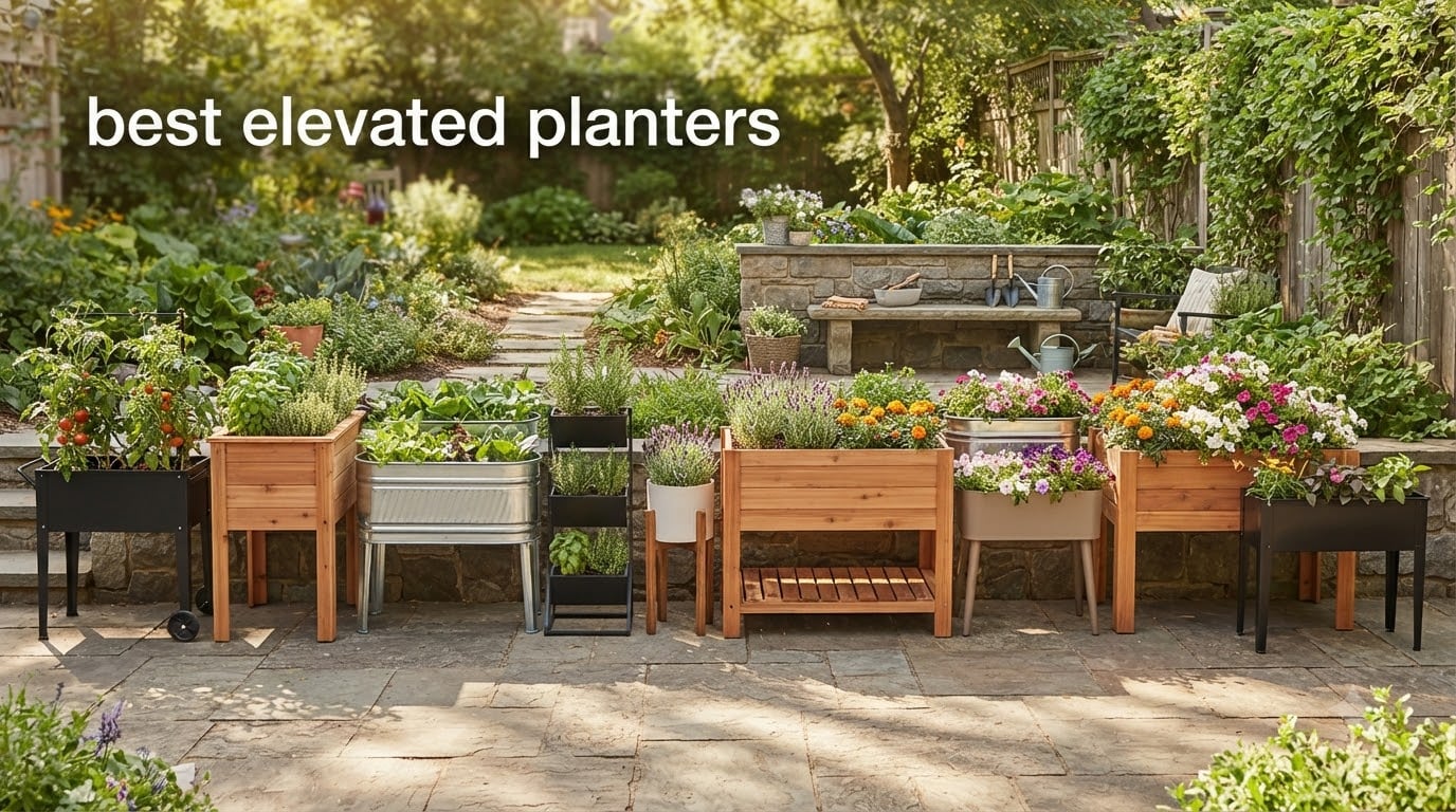 best elevated planters