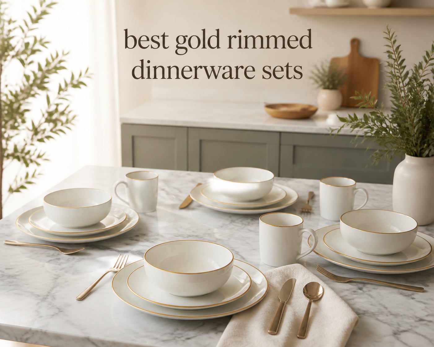 best gold rimmed dinnerware sets
