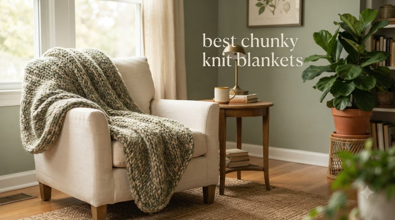 best chunky knit blankets
