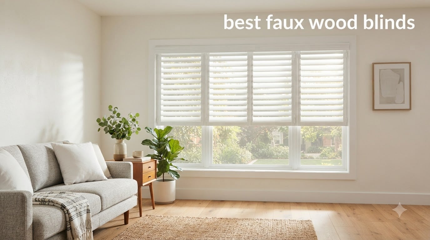 best faux wood blinds