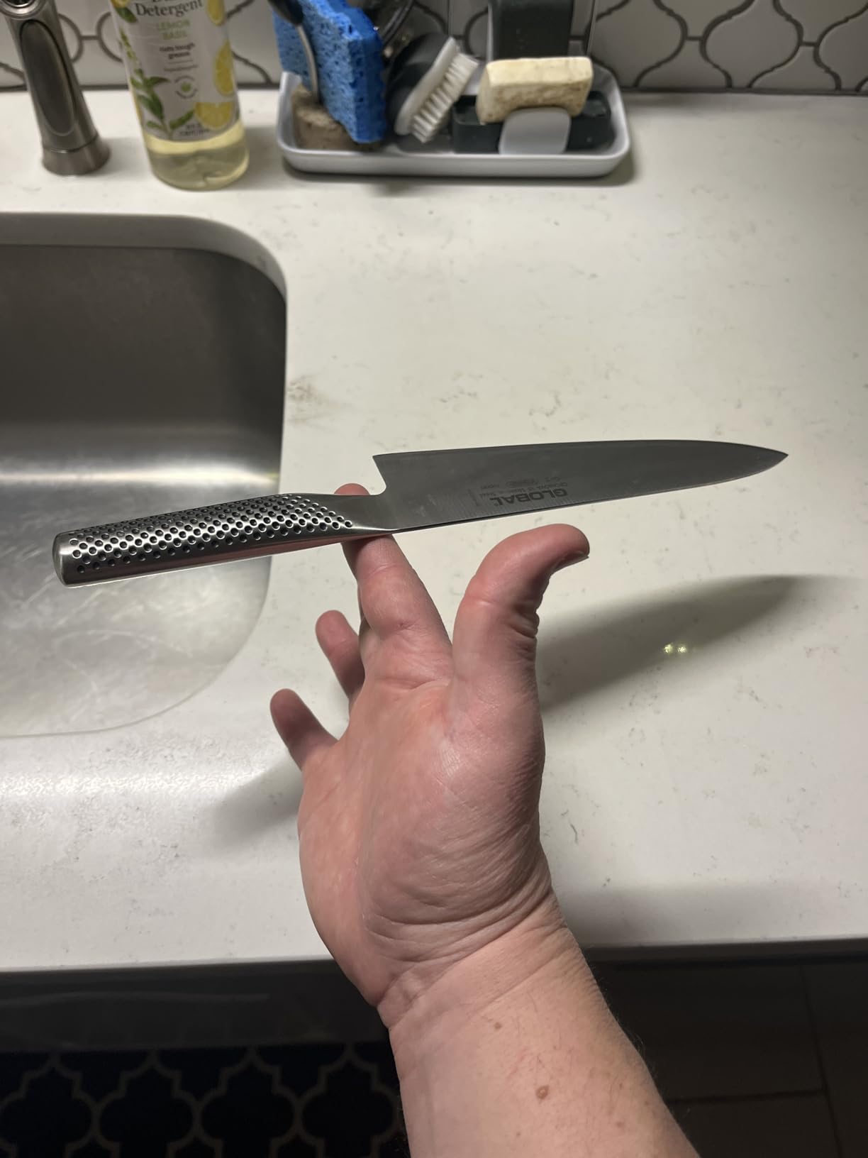 Global - 8 inch, 20cm Chef's Knife,Silver customer photo 1
