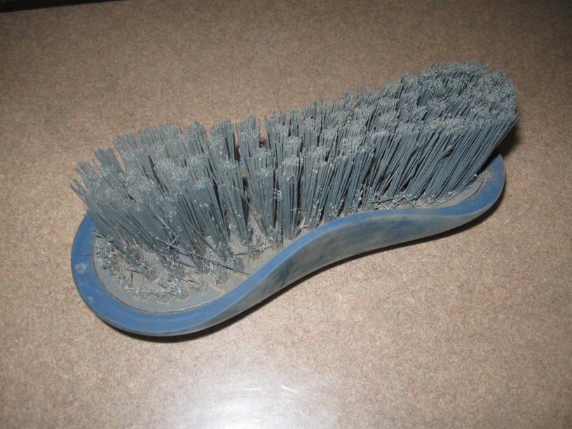 Oster Equine Care Series Horse Grooming Brush, Stiff Bristle, Blue (078399-100-001) customer photo 2