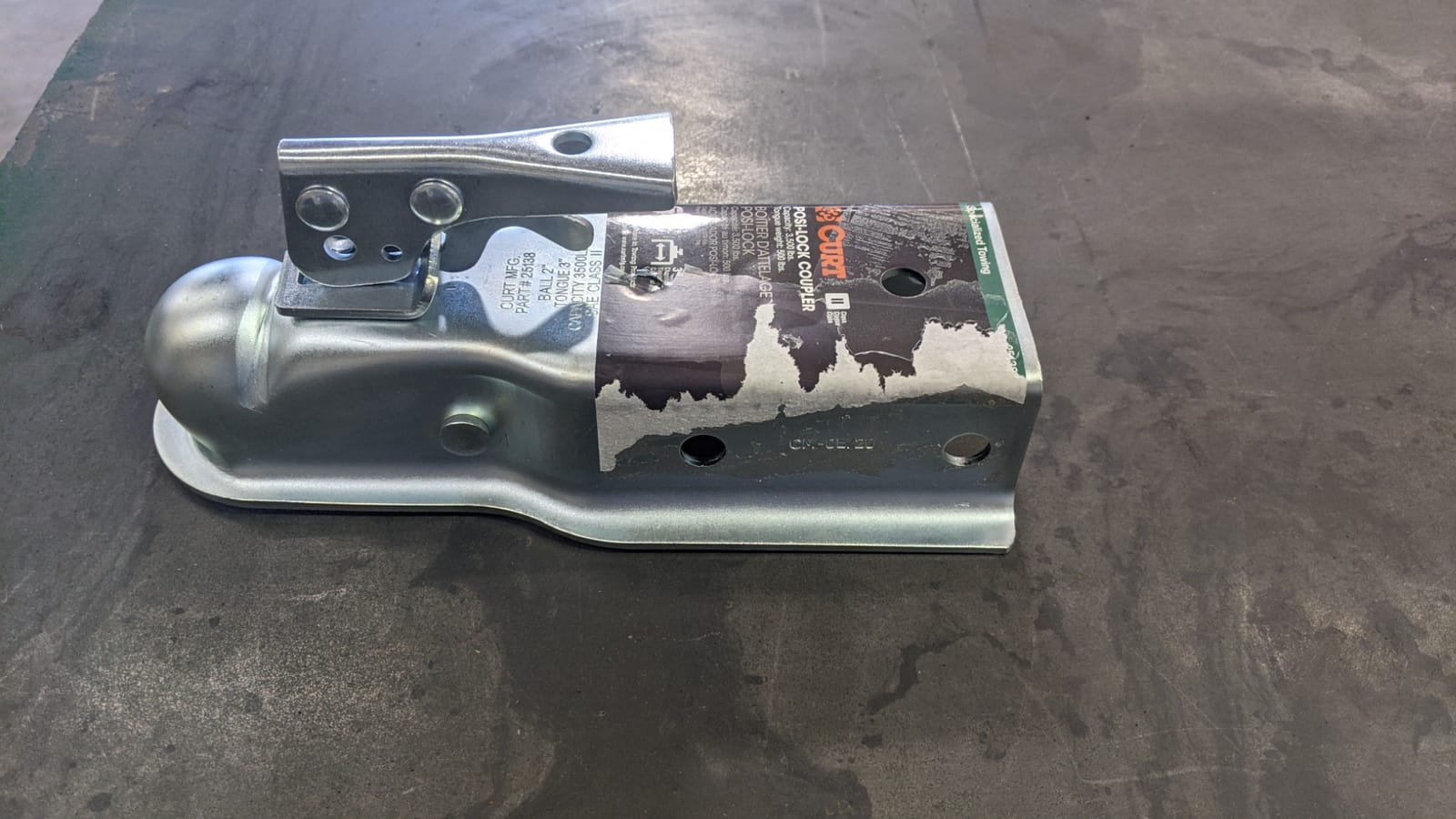 Curt Manufacturing K-5138 Class 2 3500 Gtw 2 in Ball 3 in Channel Zinc Plated customer photo 2