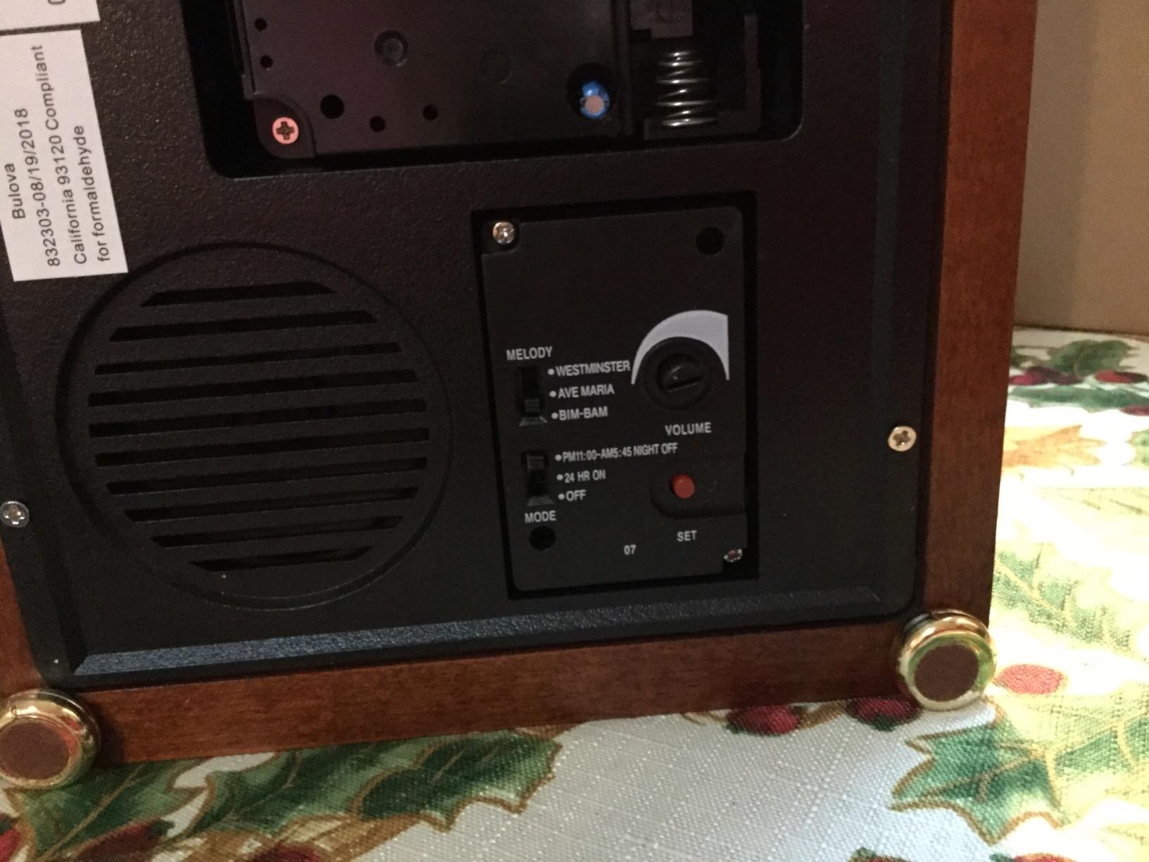 Bulova B1987 Bardwell Clock customer photo 2