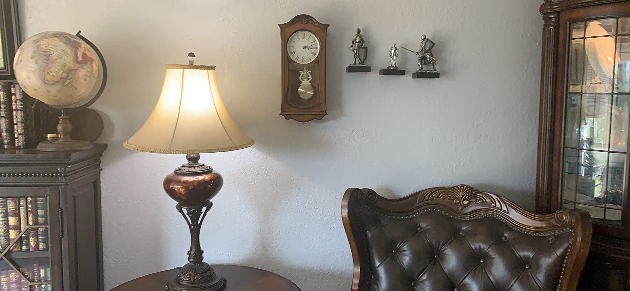 Bulova Clocks C3542 Cranbrook Wall Mount Analog Wooden Chiming Clock, Brown customer photo 1