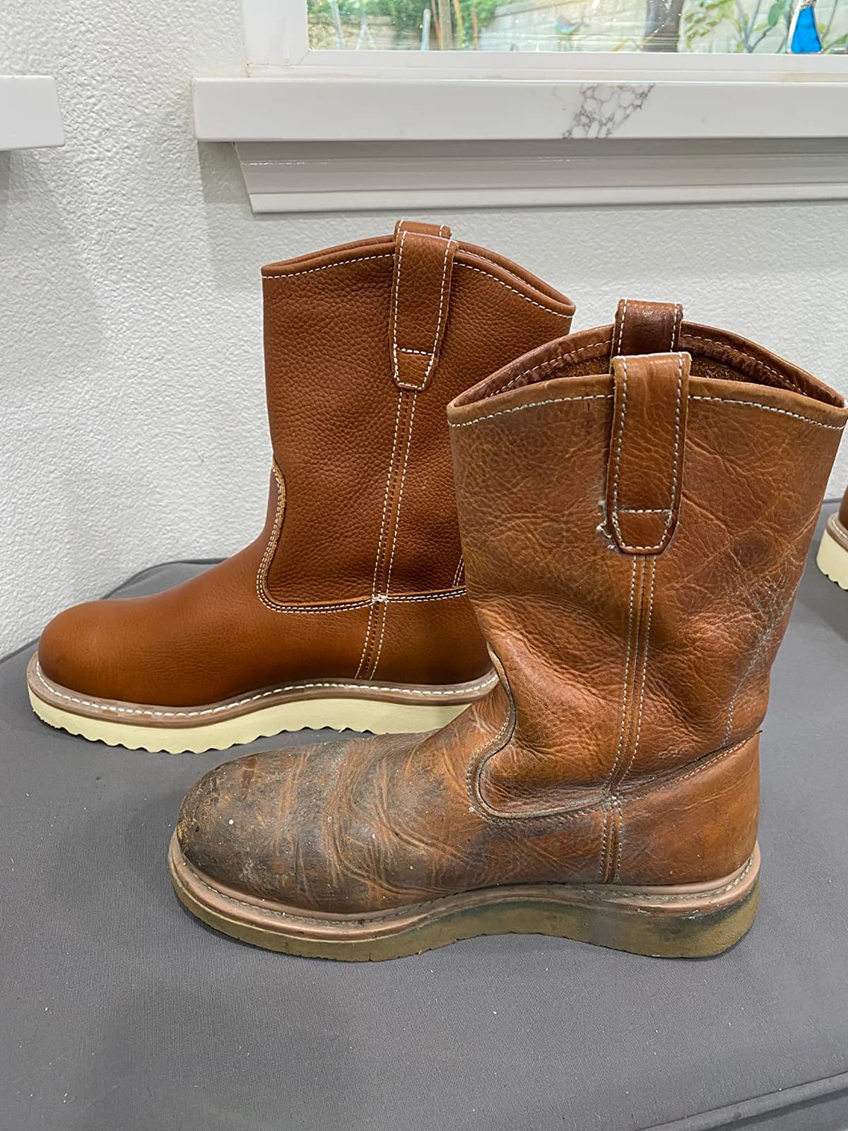 Wolverine Men's Wellington Work industrial and Construction boots customer photo 1